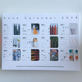 2026 Artist Desk Calendar – Brushes, Pencils & Motivational Quotes
