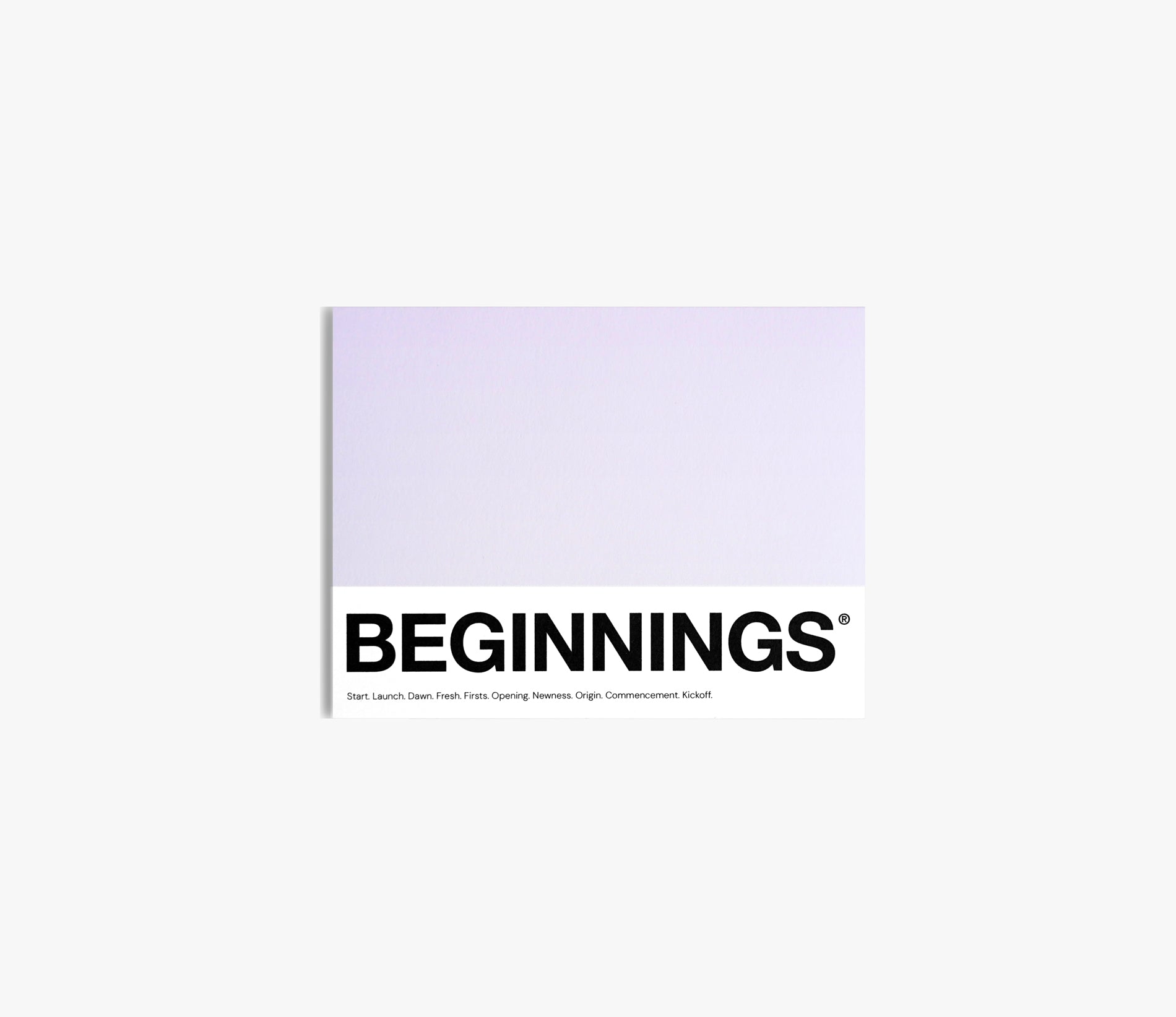 BEGINNINGS Greeting Card Scribbles & Paper