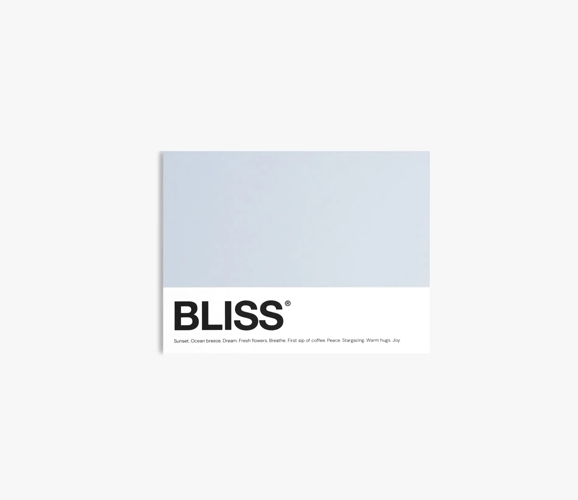 Bliss - Pantone-inspired greeting card in deep blue — modern and bold design