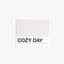 Cozy Day - Pantone-inspired greeting card in light mauve and pink — soft and cozy design