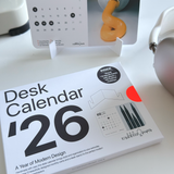 2026 Artist Desk Calendar – Brushes, Pencils & Motivational Quotes