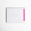 JUST BECAUSE - Braille Greeting Card in purple. Scribbles & Paper