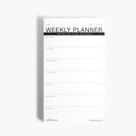 THIS WEEK Notepad - Black/White (undated) Scribbles & Paper