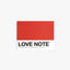 Bold red Pantone-inspired card perfect for romantic messages — Love Note