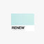 Renew - Pantone-inspired greeting card in fresh green — great for wishing someone to get better soon
