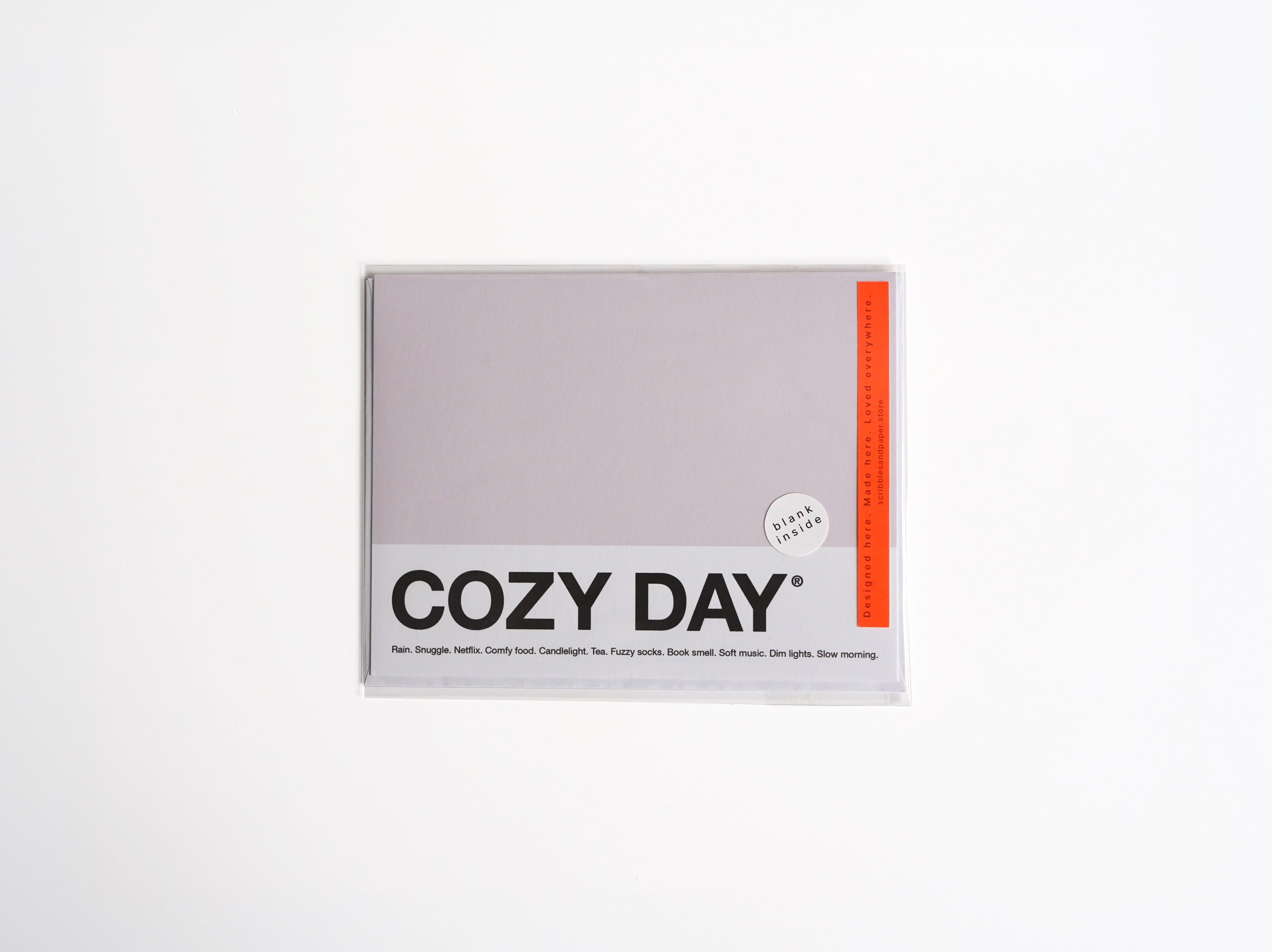 COZY DAY Greeting Card Scribbles & Paper
