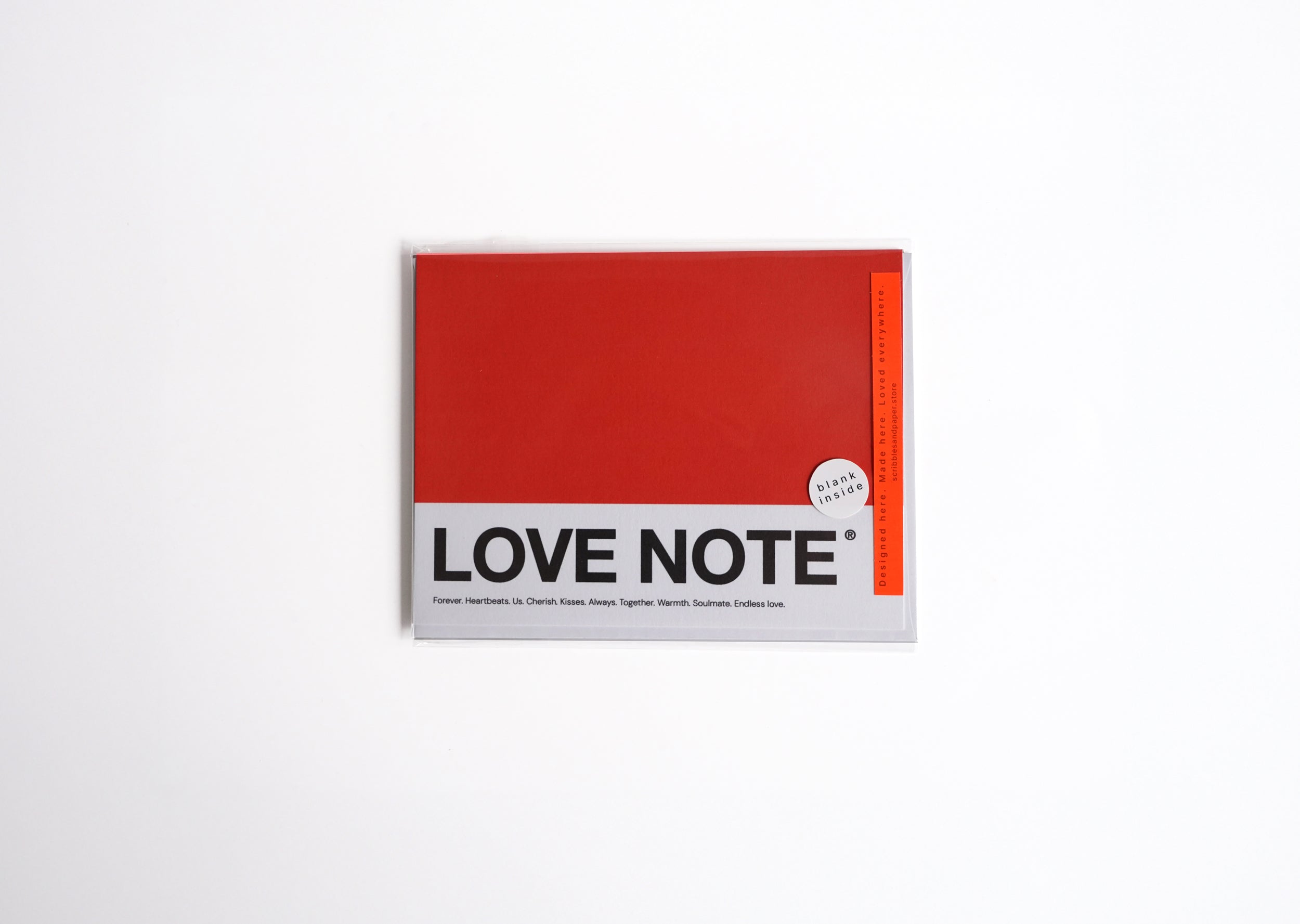 LOVE NOTE Greeting Card Scribbles & Paper