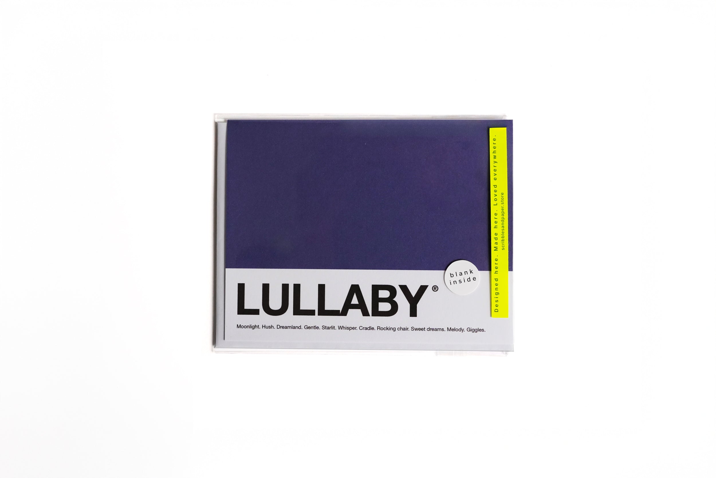 LULLABY Greeting Card Scribbles & Paper