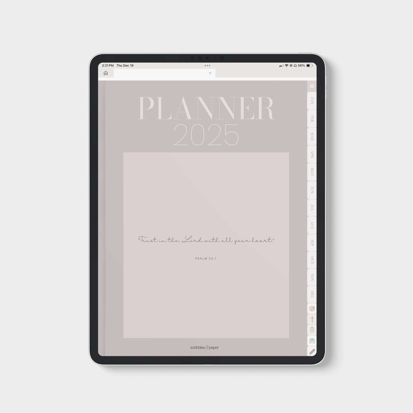 2025 P 23:1 Faith-Inspired Digital Planner: Daily Scripture & More