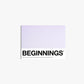BEGINNINGS Greeting Card Scribbles & Paper