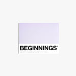 Beginnings -Pantone-inspired greeting card with a purple gradient — great for new starts