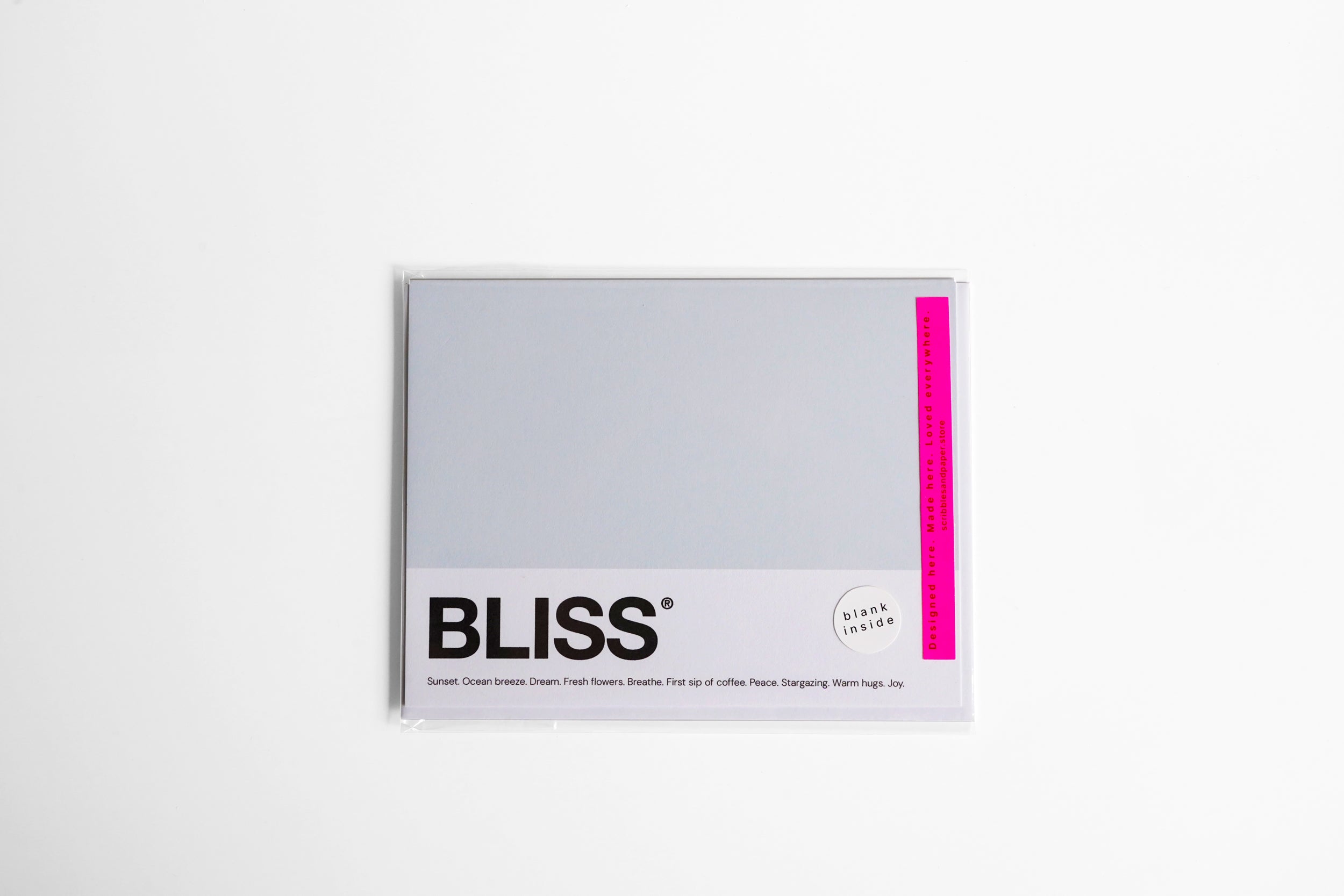 BLISS Greeting Card Scribbles & Paper