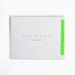 green braille Greeting Card saying get well soon