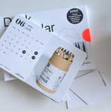 2026 Artist Desk Calendar – Brushes, Pencils & Motivational Quotes