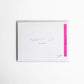 JUST BECAUSE - Braille Greeting Card in purple. Scribbles & Paper
