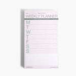 WEEKLY PLANNER Notepad - Pink/Grey (undated) Scribbles & Paper