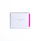 BEST WISHES - Braille Greeting Card Scribbles & Paper in pink