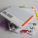 Set of 7 Pantone-inspired greeting cards in bold colors for all occasions
