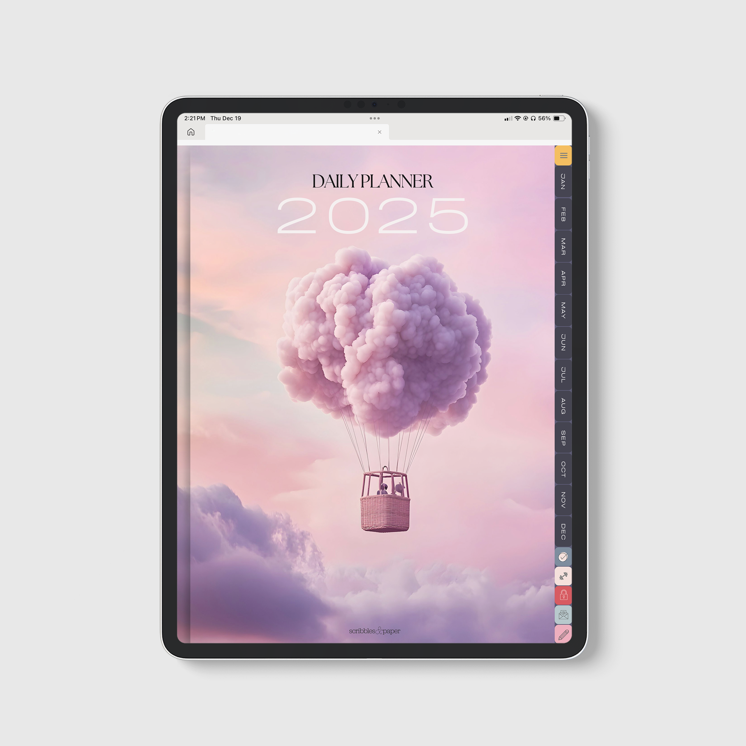 Cotton Clouds All-In-One Digital Planner Scribbles & Paper